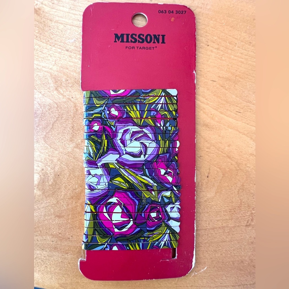 Missoni for Target Floral Hair pins - Purple, Green, and White